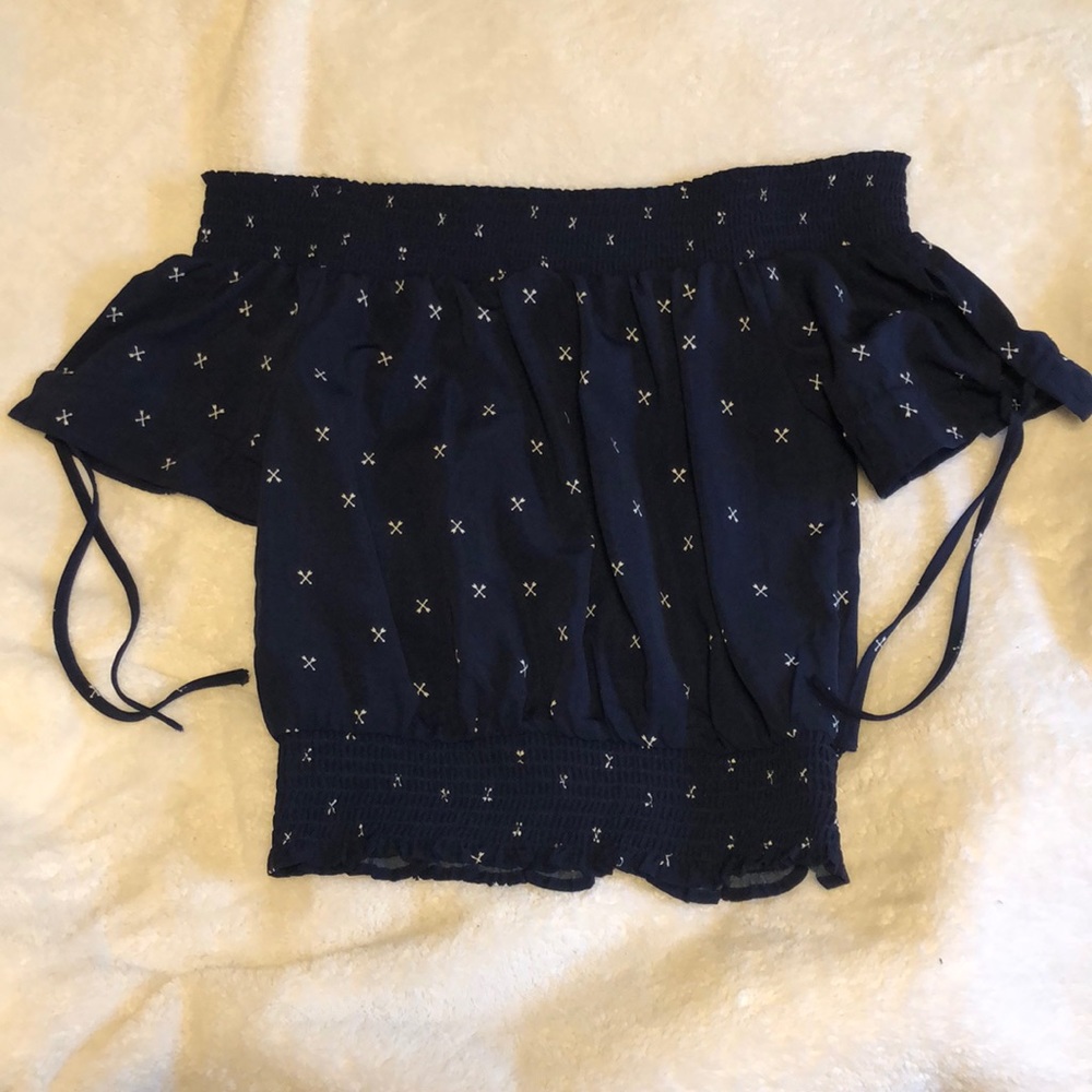 Super cute off the shoulder shirt